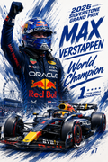 Max Verstappen commemorative print.