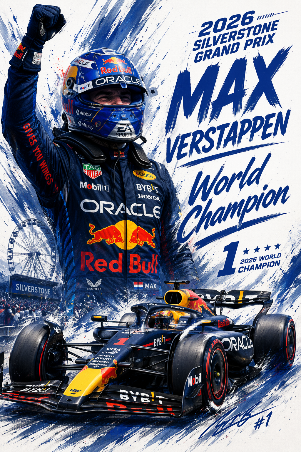 Max Verstappen commemorative print.