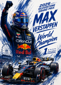Max Verstappen commemorative print.